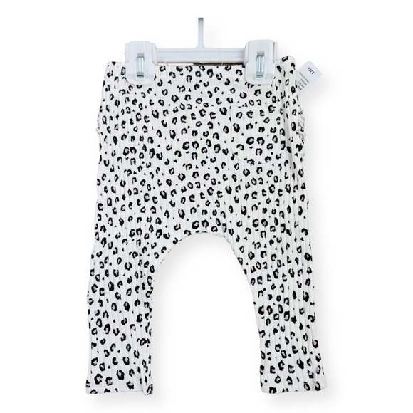 NEW Jessica Simpson Heather Grey Charcoal Top & Leopard Pants Size 12 Months NWT - Picture 2 of 10